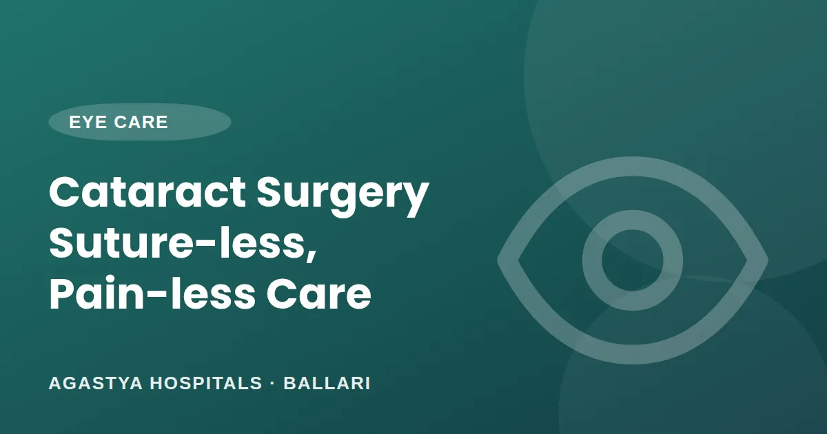 Cataract Surgery Today: Suture-less, Pain-less and Quick