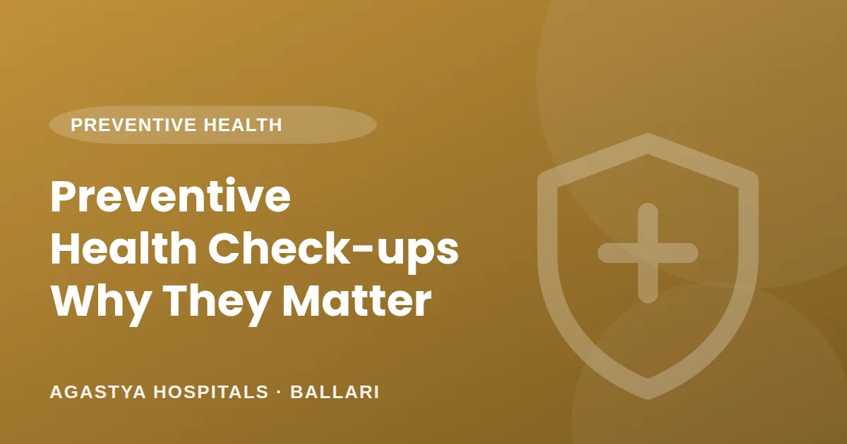 Preventive Health Check-ups: Catch Problems Before They Start